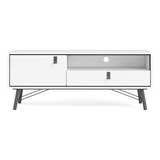 Rack Tv Ry 1pt+1cj 150x40x59,6 Blanco/negro