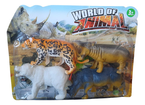 World Of Animal Set X 4 Animales Salvajes 52355