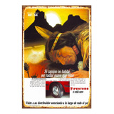 1 Cartel Metalico Publicidad Retro Firestone Indio  40x28 Cm