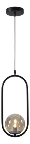 Lustre Pendente Moderno Esfera Bola Preto Inovartte Inl79 110v/220v