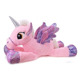 Unicornio Con Alas Estrelladas  Peluche Grande