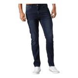 Jeans Slim Fit Wrangler Larston Hombre Azul