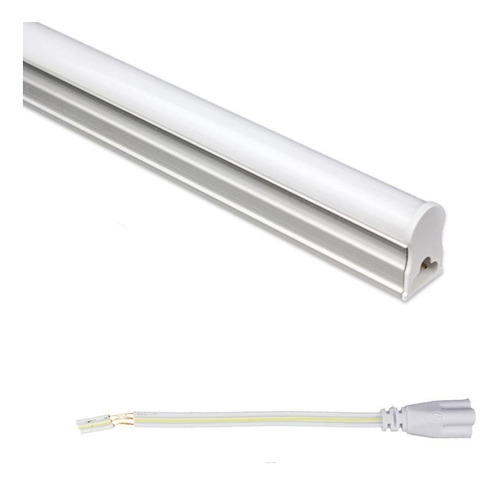 Kit 10 Lampada Led Tubular T5 120cm 6000k Base/calha Complet