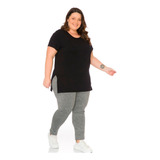 Kit 4 Blusa Feminina Plus Size De Academia Sobre Legging