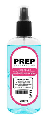 Prep Bactericida Para Cuidados Da Unha - 200 Ml