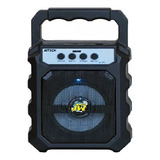 Parlante Bluetooth Portatil Bateria Interna Radio Fm Usb Sd Color Negro