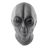 Máscara Alien Extraterrestre Gris Látex Disfraz Halloween