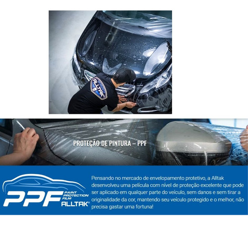 Adesivo Transparente Proteção Ppf Automotivo 1mx1,38m Alltak