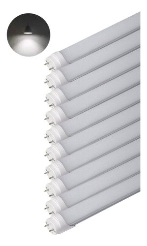 10 Lampada Tubular Led T8 7w 40cm Branco Neutro 4000k Bivolt