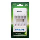 Carregador De Bateria Usb Philips Para Bateria Dupla Aa Tripla Aaa