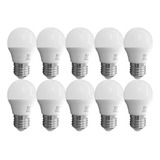 Pack X10 Lampara Gota Led 6w E27 Calida 2700k Glowlux E A Color De La Luz Blanco Cálido