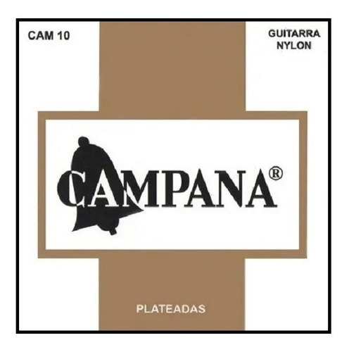 Encordado De Guitarra Criolla Campana Cam10 Plateadas