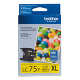 Cartucho De Tinta Para Impresora Brother Lc75 600p Amarillo