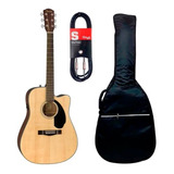 Guitarra Electroacústica Fender Cd-60sce + Funda + Cable