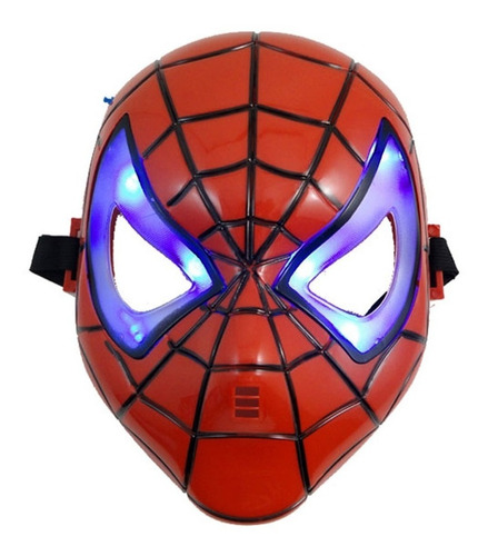 Mascara Halloween Cosplay Spiderman Hombre Araña Iluminada