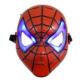 Mascara Halloween Cosplay Spiderman Hombre Araña Iluminada