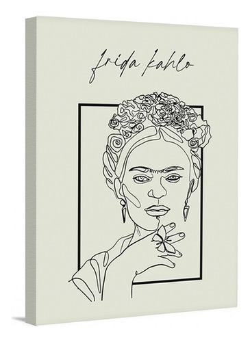 Cuadro Minimalista Moderno Frida Kahlo Canvas Nordico 