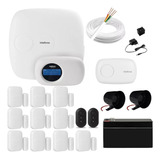 Kit Alarme Monitorado Intelbras Amt 2018e + 10 Sensores 4010