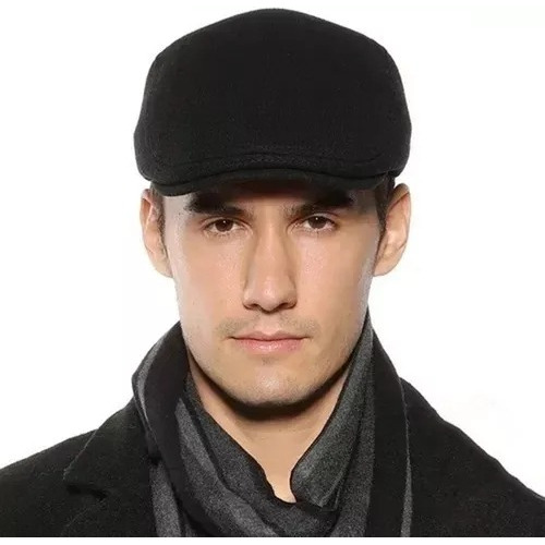 Gran Sombrero Negro De Invierno Negro Para Hombres Y Mujeres