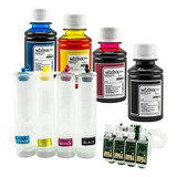 Bulk Ink Para Epson Tx200 Tx220 Tx400 + 4 Frascos De Tinta