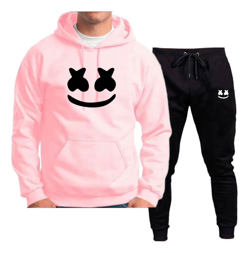 Conjunto Moletom Dj Marshmallow Blusa De Frio E Calça