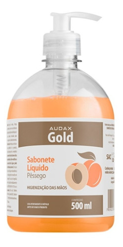 Sabonete Liquido Pêssego 500ml Gold Audax