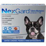 Nexgard Antipulga E Carrapato Cães 4,1 A 10kg Com 3 Tabletes