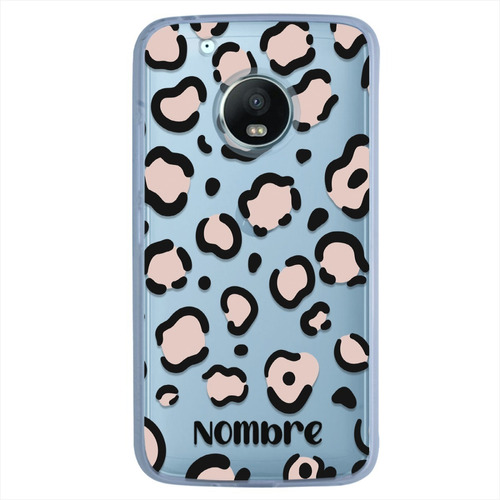 Funda Motorola Animal Print Personalizada Con Nombre