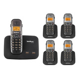 Kit Telefone 2 Linhas Ts 5150 + 4 Ramais Ts 5121 Intelbras