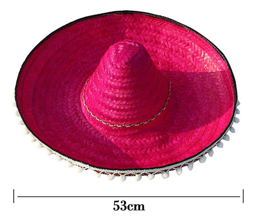 Sombrero Para Cosplay De Halloween, Pompón Mexicano, Sombrer