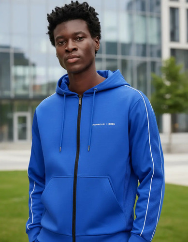 Sudadera Hugo Boss X Porsche Cotton Blend Zip Up Hoodie