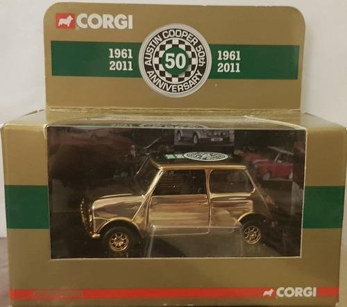Mini Cooper - Corgi 1:36 - Edição Ouro 50 Anos - Raridade !!