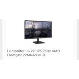 Monitor LG 22  Ips 75hz Amd Freesync 22mn430h-b