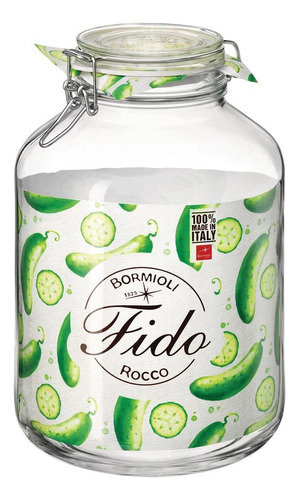 Bormioli Rocco Fido Kit 4 Potes Hermético 5l Transparente