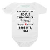 Pañalero Personalizado Bebé La Cuarentena No Fue Aburrida