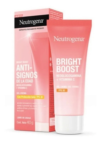 Neutrogena Gel Crema Bright Boost Antisignos Fps30 Vit C 40g