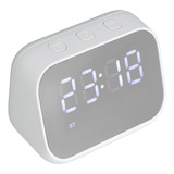 Reloj Despertador Digital Altavoz Bluetooth Control De Voz