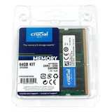 Memoria Ram 64gb 2 Crucial Ct2k32g4sfd832a