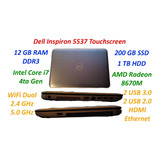 Laptop Dell 15r Touch Core I7 12gb Ram - 200gb Ssd - 1tb Hdd