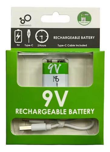 Batería Pila 9 Voltios Recargable Para Electroestimuladores 