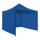 Carpa Toldo 3x3 Paredes Impermeable Plegable Retractil Color Azul