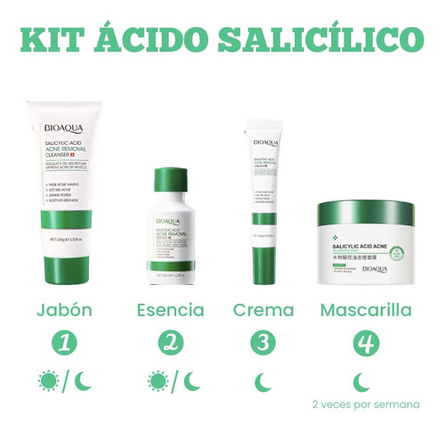 Kit Anti Acne Acido Salicílico - mL a $119