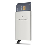 Tarjetero Altius Bloqueo Rfid Card Wallet Victorinox Colores Color Gris Diseño De La Tela Liso