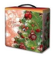 Pack X 3 Unid Cajas  Roja 1 Un Navidad Cajas Navideñas