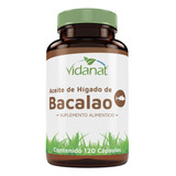 Aceite De Higado Bacalao 120 Cápsulas Vidanat