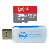 Tarjeta Ultra Micro Sd Uhs I 256 Gb Para Telefono Funciona C