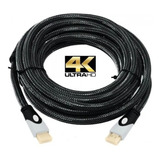 Cable Hdmi 10 Metros Mallado Tv Pc V2.0 Ultra Hd 4k 1080p 3d