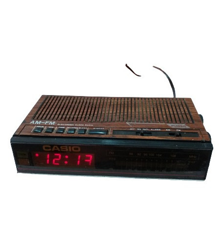 Rádio Relógio Antigo Casio Nv-2785  Am,fm Raro Ver Descrição