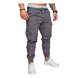 Pantalones De Chándal Tipo Cargo Con Cordón Para Hombre, Pan