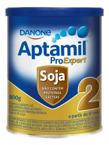 Danone Aptamil Soja 2 Proexpert Fórmula Infantil Em Pó 800gr +6 Meses